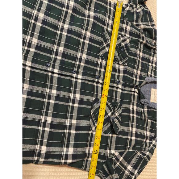 Weatherproof MensGreen Plaid Classic Cotton Cozy Long Sleeve Flannel Shirt XXL - Picture 5 of 11